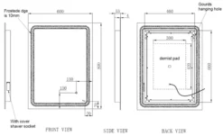 RAK Pluto LED Bathroom Mirror With Demister Pad And Shaver Socket 800 X 600mm - Mains Power 11 RAK Pluto LED Bathroom Mirror With Demister Pad And Shaver Socket 800 X 600mm - Mains Power -Bathroom Supplies Sales 2024 f4a87748 5092 4b62 bcc1 0671a48439e0