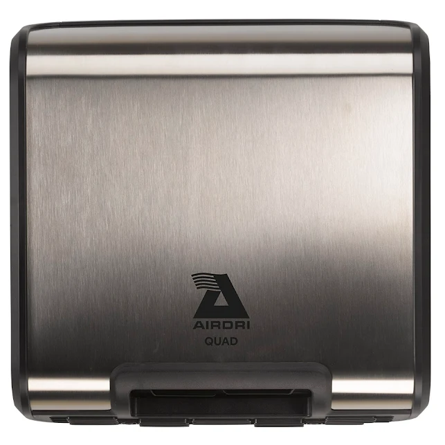 AirDri Quad Brushed Steel Hand Dryer - HDH0308C0SSB 3 AirDri Quad Brushed Steel Hand Dryer - HDH0308C0SSB