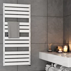 Terma Warp T One Electric Towel Rail Matt White 1110 X 500mm