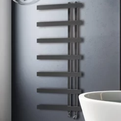 Solaro Heated Towel Rail Anthracite 500 X 1200mm