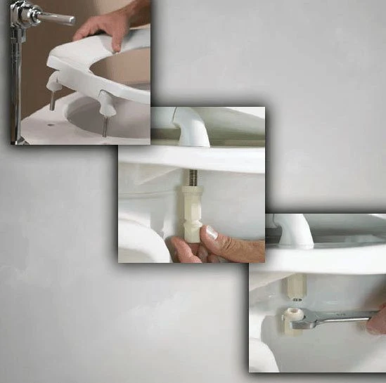 Bemis 4100 Danube Silentium Soft Close Round White Toilet Seat 7 Bemis 4100 Danube Silentium Soft Close Round White Toilet Seat - Image 5