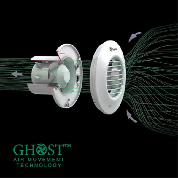 Xpelair Simply Silent Timer Controlled Round Extractor Fan With Fitting Kit 100mm - DX100TR 7 Xpelair Simply Silent Timer Controlled Round Extractor Fan With Fitting Kit 100mm - DX100TR - Image 5