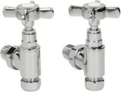 DuraTherm Traditional Chrome Cross Head Angled Radiator Valves - 15mm -Bathroom Supplies Sales 2024 fb40ef0a 4cd5 4746 9e6a b410984ada73