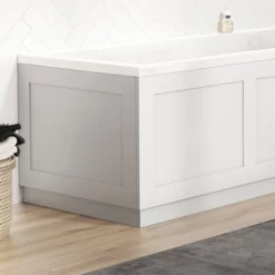 Park Lane Worcester Chalk White MDF Traditional Bath End Panel - 700mm