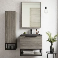 Regis Breeze Grey Oak Framed Bathroom Mirror - 800 X 600mm -Bathroom Supplies Sales 2024 fb67a4dd 79ea 4936 935f 225d1ce95843